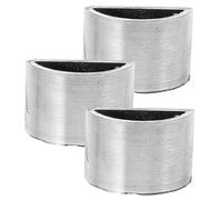 Healeved 3Pcs Professional Cello Bow Ferrules Repair Parts Copper Half-Round Rings for Bow Frog Replacement DIY Cello Accessories Suitable for String Instrument Maintenance