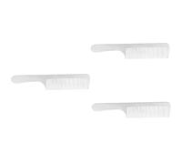 Healeved 3pcs Professional Titanium Steel Hairdressing Comb Anti-static Barber Tool for Salon Use Silver Design for Thick Curly Straight Hair for Daily Styling and Relaxation