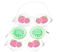 Healeved 3pcs Pvc Eye Cooling Masks for Kids Cute Look and Lightweight Design, Long Time Using without Leaving Lines, for Hotels and Trains Assorted Style Style