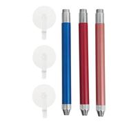 Healeved 3Pcs Rhinestone Painting Pen Diamond Picture Wheel Tool Dotting Pointing Pen with Bright Light Convenient Use Alloy Acrylic for Art Painting Manicure