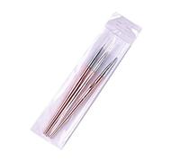 Healeved 3pcs Rose Gold Nail Art Pen Portable Manicure Tool for Drawing Lines Dots and Patterns for Professionals and Beginners Lightweight and Design