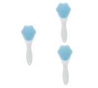 Healeved 3pcs Silicone Face Brush for Deep Cleansing and Exfoliation Design Facial Scrubber Tool for Gentle Skin Care and Blackhead Removal and -held Cleaning Brush