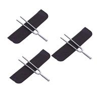 Healeved 3pcs Standard Tuning Fork Heart Chakra Tuner Steel Forks Music Instrument Tone Tuner for Home Travel Musicians and Teachers