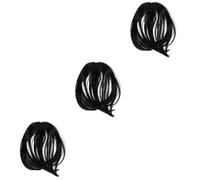 Healeved 3pcs Thinning Hair Volume Topper for Women Natural Synthetic Hair Wig Clip Extension for Daily Use for Elderly Moms