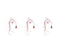 Healeved 3pcs Traditional Chinese Full Face Mask for Adults and Women, Hand-painted Plastic Decorative Mask with Comfortable Wear, for Halloween Party Decoration and Roleplay Events