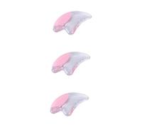 Healeved 3pcs Transparent Crystal Gua Scraping Plate for Facial Massage Premium Therapy Tool Pink Box Smooth Edges for Gentle Skin Care and Relaxation