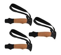Healeved 3pcs Trekking Pole Cork Grip Handles with Wrist Strap Support, Lightweight 18mm Inner Diameter Walking Stick and Hiking Pole Handles for Climbing and Outdoor Walking