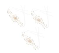 Healeved 3pcs Wedding Pearl Wrist Corsage Lightweight Bridal Hand Flower Bracelets for Bridesmaids Prom Beach Festival Jewelry Accessories White Imitation Pearl Design