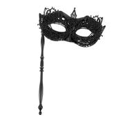 Healeved 3pcs Womens Lace Handheld for Mardi Gras Prom Cosplay Halloween Parties Lightweight Plastic with Classic Design for Ball Birthday Costume Events