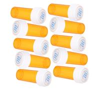 Healeved 3sets 12pcs Transparent Travel Pill Bottle Lightweight Medicine Holder for and Organization for Pharmacies Doctors and Travel Use 12pcs*3