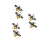 Healeved 3sets Bee Brooch Pin for Women Lightweight Honey Bee Clothing Ornament Wear Resistant Lapel Pin for Parties Festivals Daily Wear Fashion Accessory for Garments Scarfs 2pcs*3