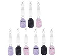 Healeved 3sets Marble Pattern Travel Bottle Refillable Squeeze Lotion Containers Covers and Buckles for Toiletries Liquid Soap and More Portable and Leak-Resistant
