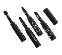 Healeved 4 in 1 Funny Combination Design Makeup Brush 6.29x0.39x0.39in Creative Cosmetic Brush for Novice DIY Beautiful Makeup Evenly Spread Lipstick Eyeshadow