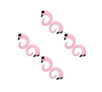 Healeved 4 Pairs Gothic Devil Horns Hair Accessory with Pink Sheep Horns Shape, Plastic and Metal Material, Easy to Attach and Remove, for Dance Shows and Costume Parties