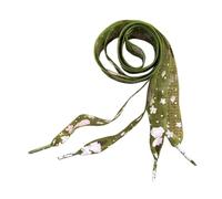 Healeved 4 Pairs Wide Transparent Yarn Shoelaces with Flower Print Flat Tie Laces for Casual Shoes Sneakers Boots in Red Green Blue Purple Easy to Thread Accessories