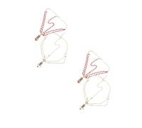 Healeved 4 Pcs Boho Baroque Pearl Rhinestone Wedding Headband Lightweight Handcrafted Metal and Plastic Head Chain Jewelry for Brides and Halloween Festival Parties