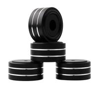 Healeved 4 Pcs Speaker Isolation Feet with Rubber Rings for Speakers and Other Devices, Aluminium Alloy Anti-slip Pads That Reduce Vibration and Increase Friction, Simple and Delicate
