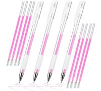 Healeved 4 Pens 8 Refills Brow Mapping Pens Plastic Fine Tip Easy to Remove Marks Stylish Cute Design for Makeup Professionals
