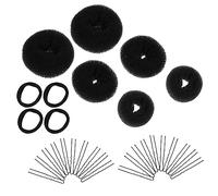 Healeved 4 Sets Hair Modelling Kit Bun Pins Holders for Ponytail Wedding Hair Accessories