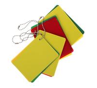 Healeved 4 Sets Referee Cards Referee Kit Assorted Color Pp Sturdy Materials Manage Player Behavior Visibility Portable Storage Convenient Solution Soccer and Hockey Matches