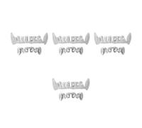 Healeved 4 Sets Sparkly Teeth Grill Caps for Women and Men with Irregular Hollow Design, Copper Material, Sturdy Construction, for Hip Hop Costume Accessories and Bling Mouth Jewelry