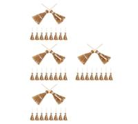 Healeved 40 Pcs Handmade Halloween Witch Broom Hair Clips for Women with Strong Hold, Creative Wooden and Iron Mini Broom Hairpins for Costume Parties and Everyday Styling
