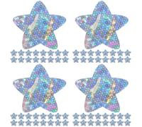 Healeved 400pcs Glitter Adhesive Bandages Small Star Stickers Wound Care Protector Patch Breathable Flexible for Minor Cuts and Scrapes