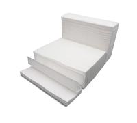 Healeved 400PCS Thickened Commercial Toilet Paper High Absorbent Skin-Friendly Tissue Towels for Home Kitchen Shop Cafe Restaurant Use Natural Pulp Bathroom Paper