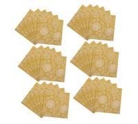 Healeved 40pcs Gold Rose Paper Napkins Disposable Floral Beverage Napkins for Weddings Bridal Showers Birthday Party Decorative Dinner Serviettes