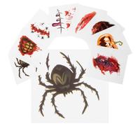 Healeved 40pcs Halloween Wound Decals Temporary Tattoos with Realistic Scars, Easy to Remove Craft Paper Stickers for Halloween Makeup and Acting a Scary Role