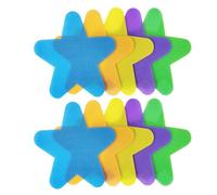 Healeved 40pcs Star Floor Seat Position Markers, Interactive Classroom Carpet Spot Markers, Preschool and Kindergarten Floor Seating Dots for Teacher Use Random Color