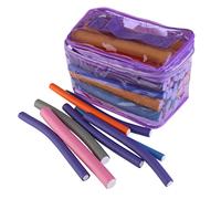 Healeved 42pcs Hair Curling Flex Rods with Pvc Bag Curling Sticks for Styles Easy to Use Create
