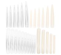 Healeved 44pcs Full Cover Nail Tips for Birthday Party and Banquet Plastic False Nails with Shape Can be Shaped into Different Sizes to Create Personal and Unique