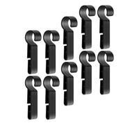 Healeved 48pcs Hard Hat Headlamp Clips, Plastic Anti-slip Buckle Hooks for Helmet Lamp Band Replacement, Universal Quick Release Connectors for Construction and Industrial Safety