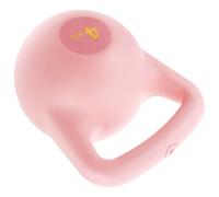 Healeved 4kg Pink Vinyl Kettlebell for Women Fitness Training Portable Strength Workout Equipment for Home Exercise Small Kettle Bell for Grip Strength