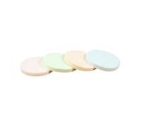 Healeved 4packs Dual Use Face Powder Puff for Makeup Application Blending Sponge for Cream Liquid Foundation and Loose Powder Mixed Colors for Wet and Dry Use