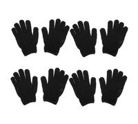 Healeved 4pairs Exfoliating Gloves for Deep Cleaning of Bath Scrubbers for Men and Women Gentle Dead Skin Removal for Shower and Spa Use Promotes Healthy Skin Growth