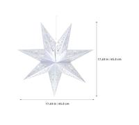 Healeved 4Pcs 45Cm -Pointed Paper Star Lampshades, Hollow Origami Star Light Covers for Christmas, Wedding, Birthday Party Hanging Decorations and Holiday Window Lanterns