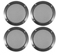 Healeved 4pcs 5" Speaker Grill Covers, Car Speaker Subwoofer Guard Protector, Plastic Frame with Metal Mesh, Grille Cover to Protect from Collision Damage