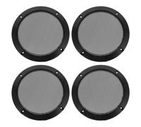 Healeved 4pcs 6.5" Speaker Grill Covers, Car Speaker Subwoofer Guard Protector, Plastic Frame with Metal Mesh, Grille Cover to Protect from Collision Damage