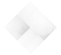 Healeved 4Pcs Acrylic Quilting Templates Set, Geometric Pattern Stencils for Embroidery Tracing and Hand Quilting Drawing, 8X4 Inches Each, DIY Sewing Craft Tools for Quilters
