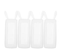 Healeved 4pcs Adorable Rabbit-shaped Silicone Remote Control Covers, Protects from Water and Scratches, Soft Supple Material with Glow-in-the-dark Feature, for Tv Remote Protectors