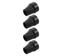 Healeved 4pcs Anti-slip Rubber Crutch Tips for Walking Sticks and Crutches with Heightened 19mm Design and Finely Textured Surface Providing Improved Balance and Fine Traction for Elderly