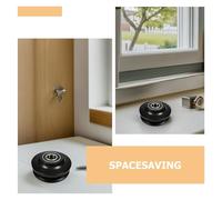 Healeved 4Pcs Barn Door Track Roller Guide Wheels U-Groove Hanging Sliding Door Hardware for Closet Furniture and Gate Accessories
