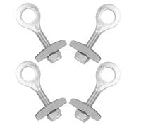 Healeved 4pcs Bicycle Chain Adjuster Fixed Gear Tensioner Precise Chain Tension Adjustment Compact Design Steel for Fixed Gear Bikes Complex Track Bike Routes Cycling Repair