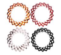 Healeved 4pcs Birds Nest Hair Claw Clips Bun Makers for Women, Ponytail Styling Tool with Multi-color Hairpin, Suitable for Hair Types and Updo Hairstyles