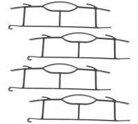 Healeved 4Pcs Black H-Shaped Cord Organizer Handle and Fixed Slot for Appliance Cable Storage and Tidy Wrap, Household Wire Winder for Kitchen and Electrical Cord Management