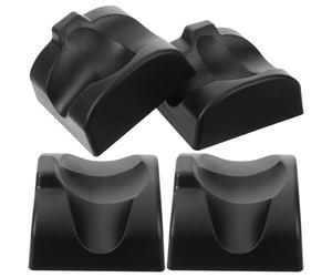 Healeved 4Pcs Black Resin Ocarina Stand Holder for 12-Hole Ocarina Portable Plastic Musical Instrument Bracket for Wind Instrument Players