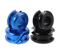 Healeved 4pcs Bow String Peep Sights for Archery Metal round Peep Sight Set with 1/4" 3/16" Sizes in Black and Blue Precision Bow Tuning Hunting Accessories