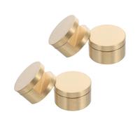 Healeved 4Pcs Brass Frameless Mirror Clips for 5-12Mm Glass Panel Bathroom Mirror Mounting Brackets with Expansion Tubes and Screws for Dresser and Bathroom